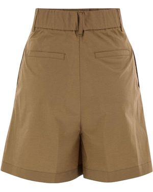 ショートパンツ HERNO Two-Tone Stretch Cotton Blend And Nylon Shorts Herno Two-Tone Stretch Cotton Blend And Nylon Shorts in