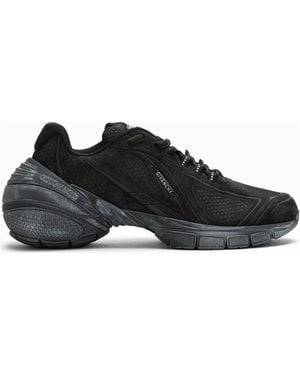 スニーカー GIVENCHY BLACK LEATHER TK MX RUNNER SNEAKERS Givenchy Black TK-MX Runner Trainers – Zoo Fashions