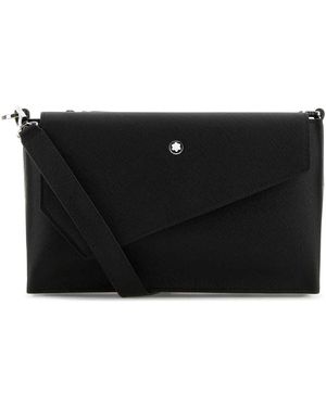 Montblanc Leather Crossbody Bag - Black