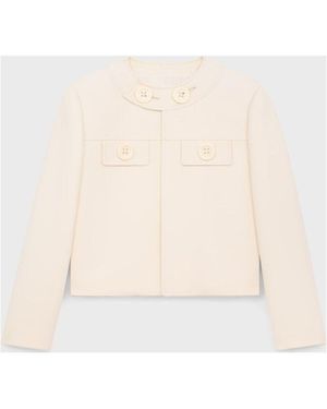 Celine Cropped Jacket - Natural