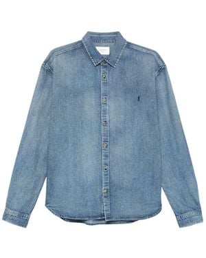 Saint Laurent Denim Cotton Shirt - Blue