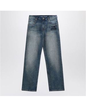 【関税&送料込】Marc Jacobs Blue Washed-Effect Jeans Blue 'The Washed Monogram' Jeans by Marc Jacobs on Sale