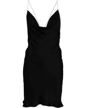 Y. Project Invisible Strap Slip Dress - Black