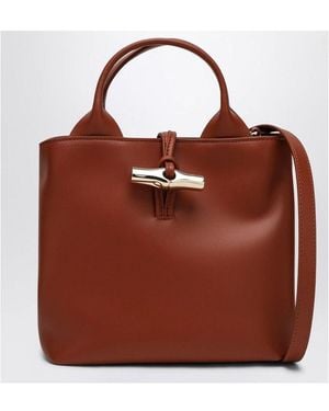 Longchamp S Le Roseau Hobo Bag - Brown