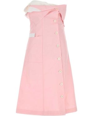 Miu Miu Poplin Dress - Pink