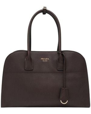 Prada Large Shopping Bag - Brown