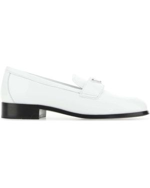 Prada Leather Loafers - White