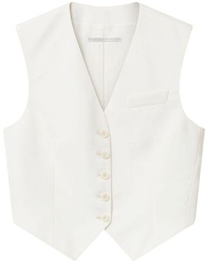 Stella McCartney Wool Tailoring Short Vest - White