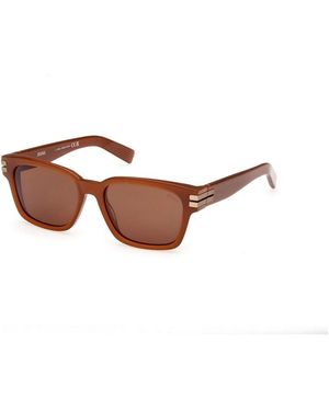 ZEGNA Ez0237 45E Sunglasses - Brown