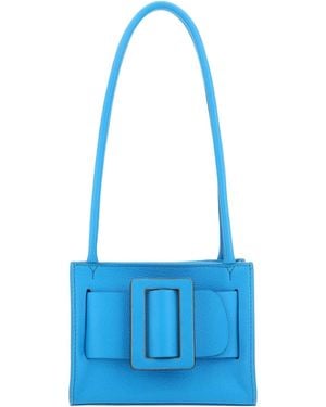 Boyy Leather Bobby 18 Soft Shoulder Bag - Blue