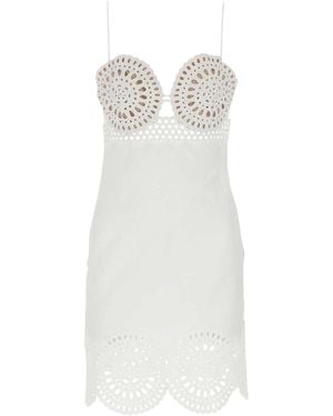 Stella McCartney Linen Blend Mini Dress - White