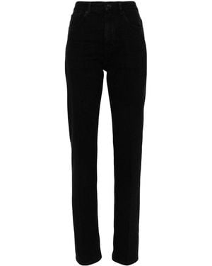 Saint Laurent Straight Denim Jeans - Black
