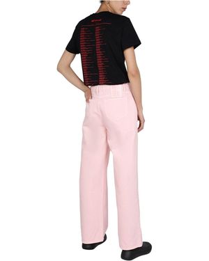 パンツ RAF SIMONS Women Straight Pants 221W317 PINK Raf-Simons-Denim-workwear-