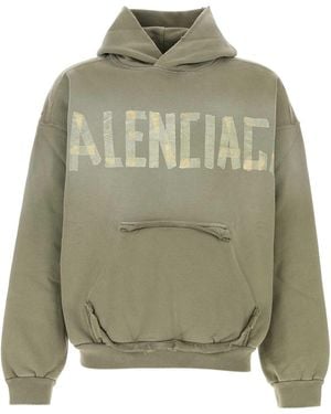 Balenciaga Sage Cotton Sweatshirt - Green