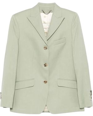 ジャケット Golden  Light Green Single-Breasted Jacket In Wool Golden Goose Light Single-Breasted Jacket in Green | Lyst