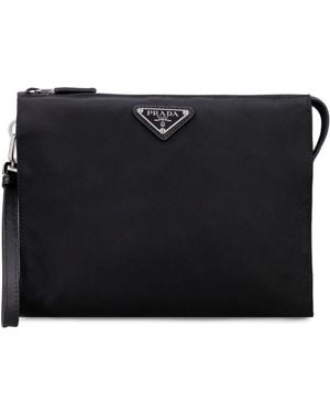 Prada Re-Nylon Pouch - Black