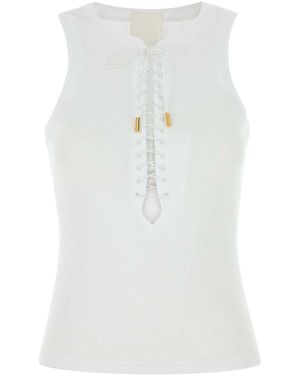 Givenchy Stretch Cotton Tank Top - White