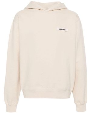 Jacquemus Le Hoodie Gros Grain - White