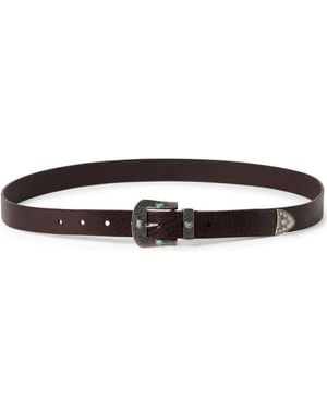 Brunello Cucinelli Leather Belt - White