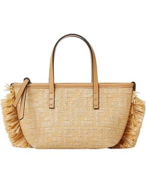 Fendi Mini Roll Bag - Natural