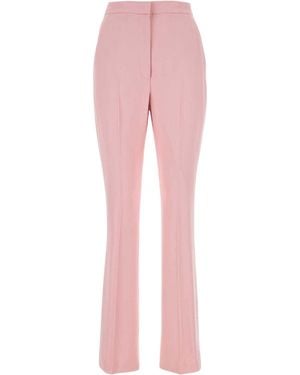 McQueen Pastel Crepe Cigarette Pant - Pink