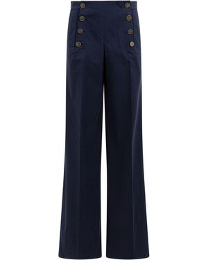 Etro Cotton Trousers - Blue