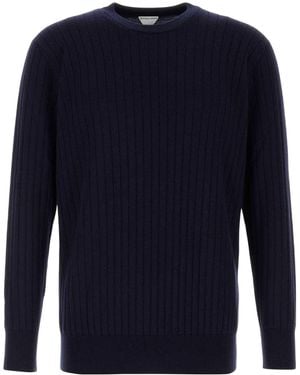 Bottega Veneta Dark Wool Jumper - Blue