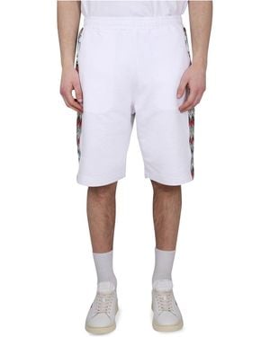 Missoni Cotton Fleece Bermuda Shorts - White