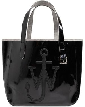 JW Anderson Belt Anchor Logo Tote Bag - Black