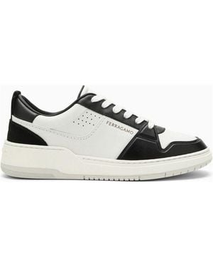 Ferragamo Low/ Leather Sneaker Sneaker - White