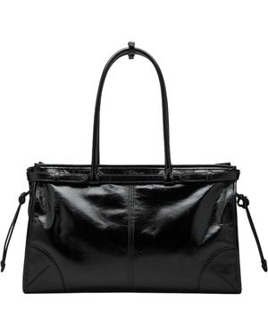 【日本入手困難】Prada Bonnie large leather handbag Black Prada Bonnie Large Leather Handbag | PRADA