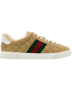 Gucci Suede Ace Sneakers - Green
