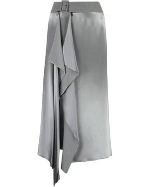 Fendi Asymmetric 3D Style Skirt For - Gray