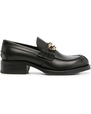 Lanvin Medley Leather Loafers - Black