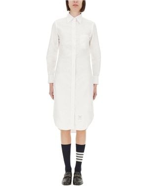 Thom Browne Shirt Dress - White