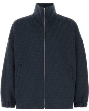 Fendi Polyester Blend Sweatshirt - Blue