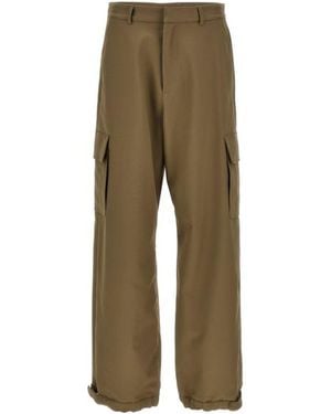 Off-White c/o Virgil Abloh Off- Technical Fabric Cargo Trousers - Green