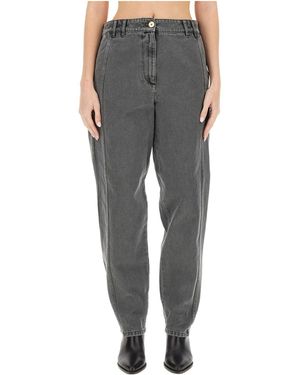 パンツ Patou Grey Herringbone Regular Trousers Patou Herringbone Casual Pants in Gray | Lyst