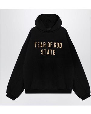 Fear Of God Hoodie With Logo - Black