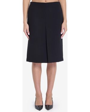 Gucci Wool Crêpe Skirt - Black
