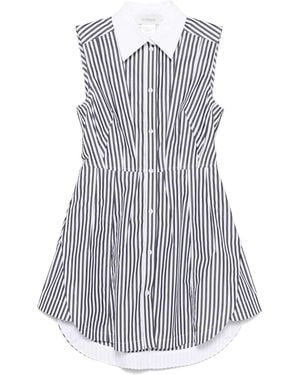 【MAX MARA】Brioso cotton & silk striped mini dress MAX MARA - Brioso Cotton & Silk Striped Mini Dress Max Mara