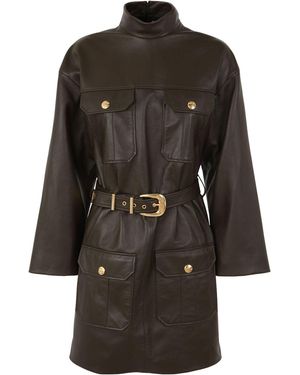 Celine Belted Dress - Black