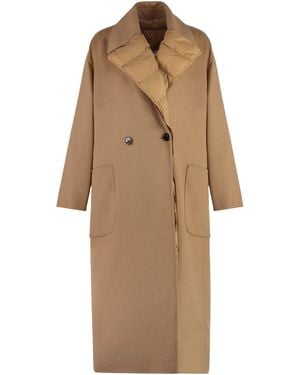 BOSS Callim Coat With Removable Inner Vest - Natural