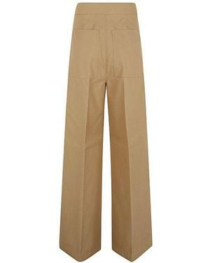 Max Mara Corte Antidrop Canvas Trouser - Natural