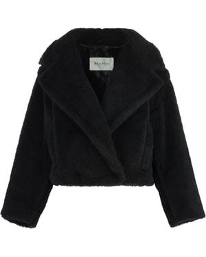 Max Mara Oggeri Vegan Fur Jacket - Black