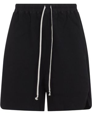 Rick Owens Button Zip Long Boxers Pant - Black