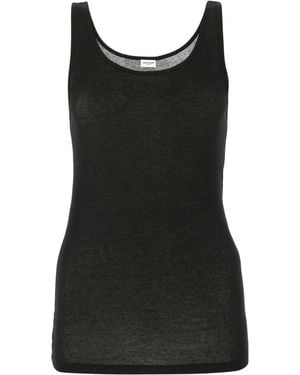 Saint Laurent Modal Blend Tank Top - Black