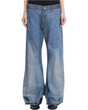 Junya Watanabe Levis Upside Down Denim Pants - Blue