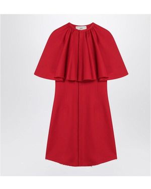 Ami Paris Mini Wool Dress - Red