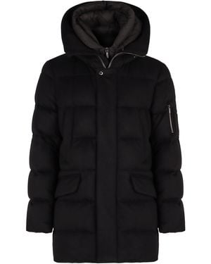 Moorer Davide-Stp Hooded Parka - Black